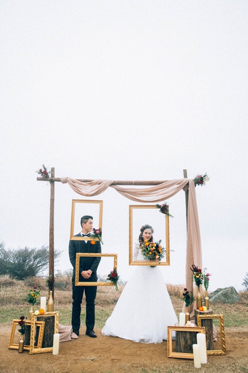 Beyond the Fog wedding shoot, courtesy of Wedfolks